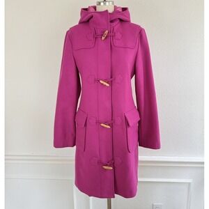 VTG 80s United‎ Colors of Benetton Pink Toggles Peacoat XS Wool Barbie Classic